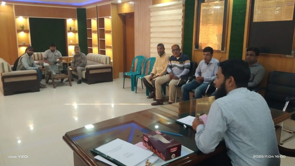 Exchange of views with members of the press club along with the new AC Land and UNO (additional duties) in Bholahat