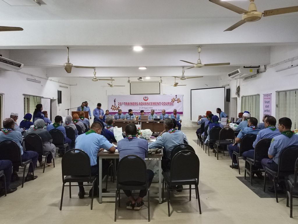 Inauguration of the 23rd Trainers’ Advancement Course at the National Scout Training Center, Mouchak, Gazipur