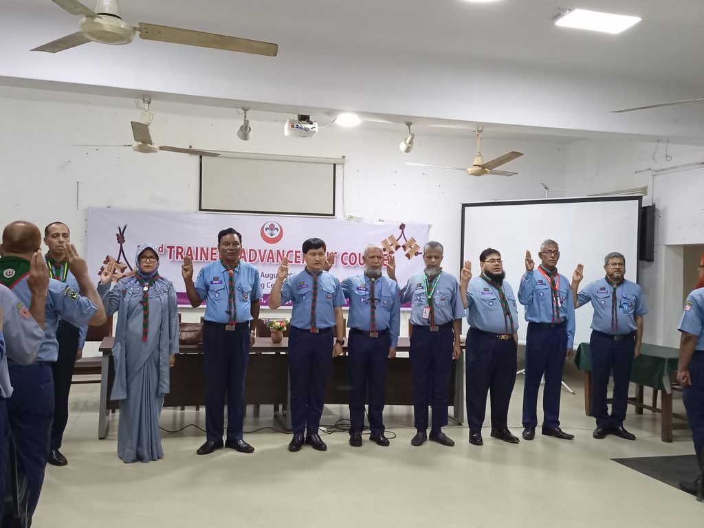 Inauguration of the 23rd Trainers’ Advancement Course at the National Scout Training Center, Mouchak, Gazipur