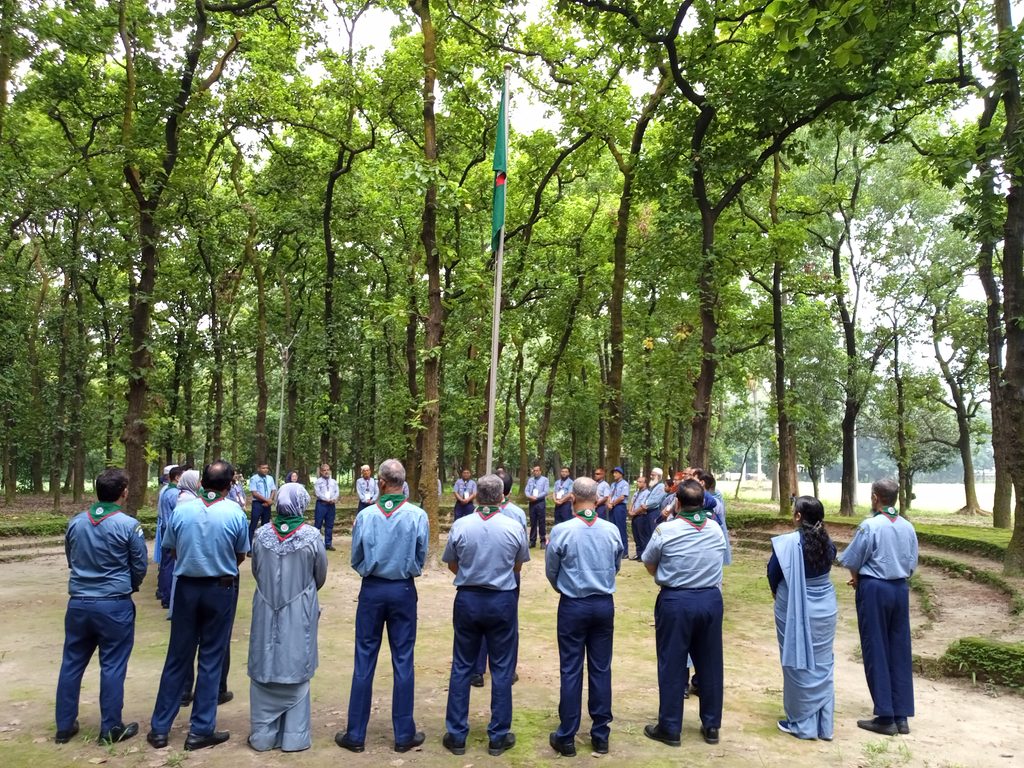 Inauguration of the 23rd Trainers’ Advancement Course at the National Scout Training Center, Mouchak, Gazipur
